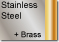 Stainless Steel + Brass
