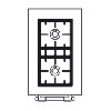 Integrated 3kW Gas Burner