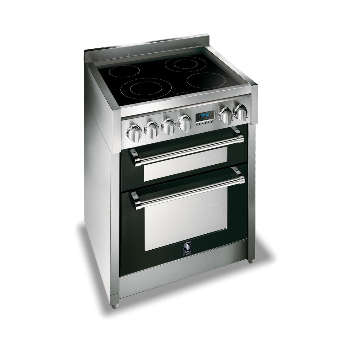 Steel Genesi 70 Twin Induction Range Cookers Rangecookers.co.uk