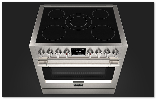 Fulgor Milano Sofia 36 Professional Series Pyro Induction Range Cookers ...