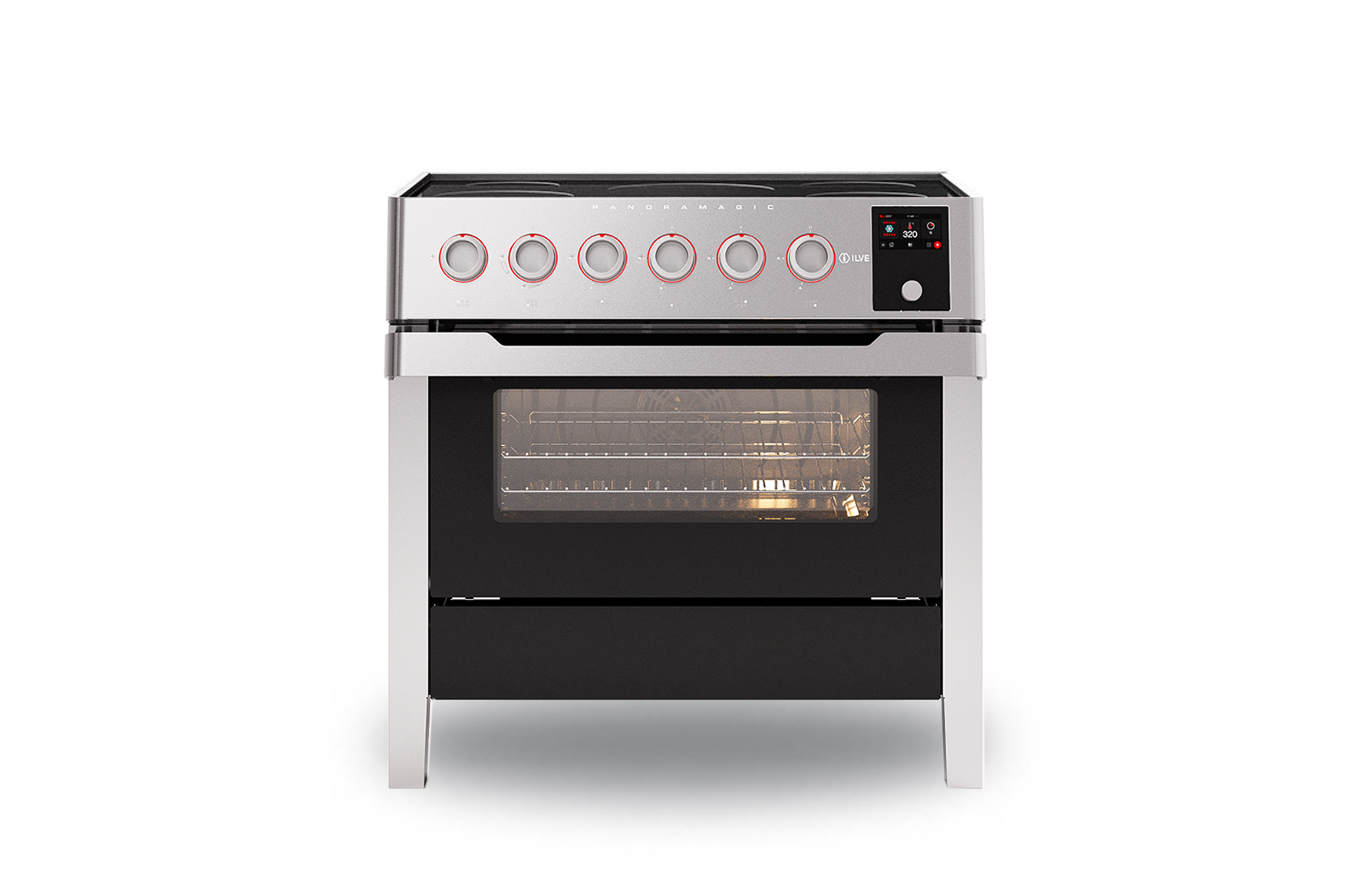 ILVE Panoramagic 90cm Induction Range Cooker Rangecookers.co.uk