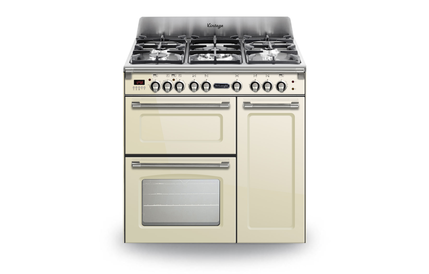 DeLonghi Vintage 90DF Cream Range Cookers Rangecookers.co.uk