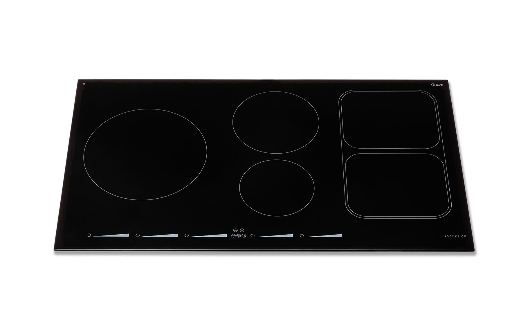 ILVE KHVI90TC 5 Zone Induction Builtin Hobs Rangecookers.co.uk
