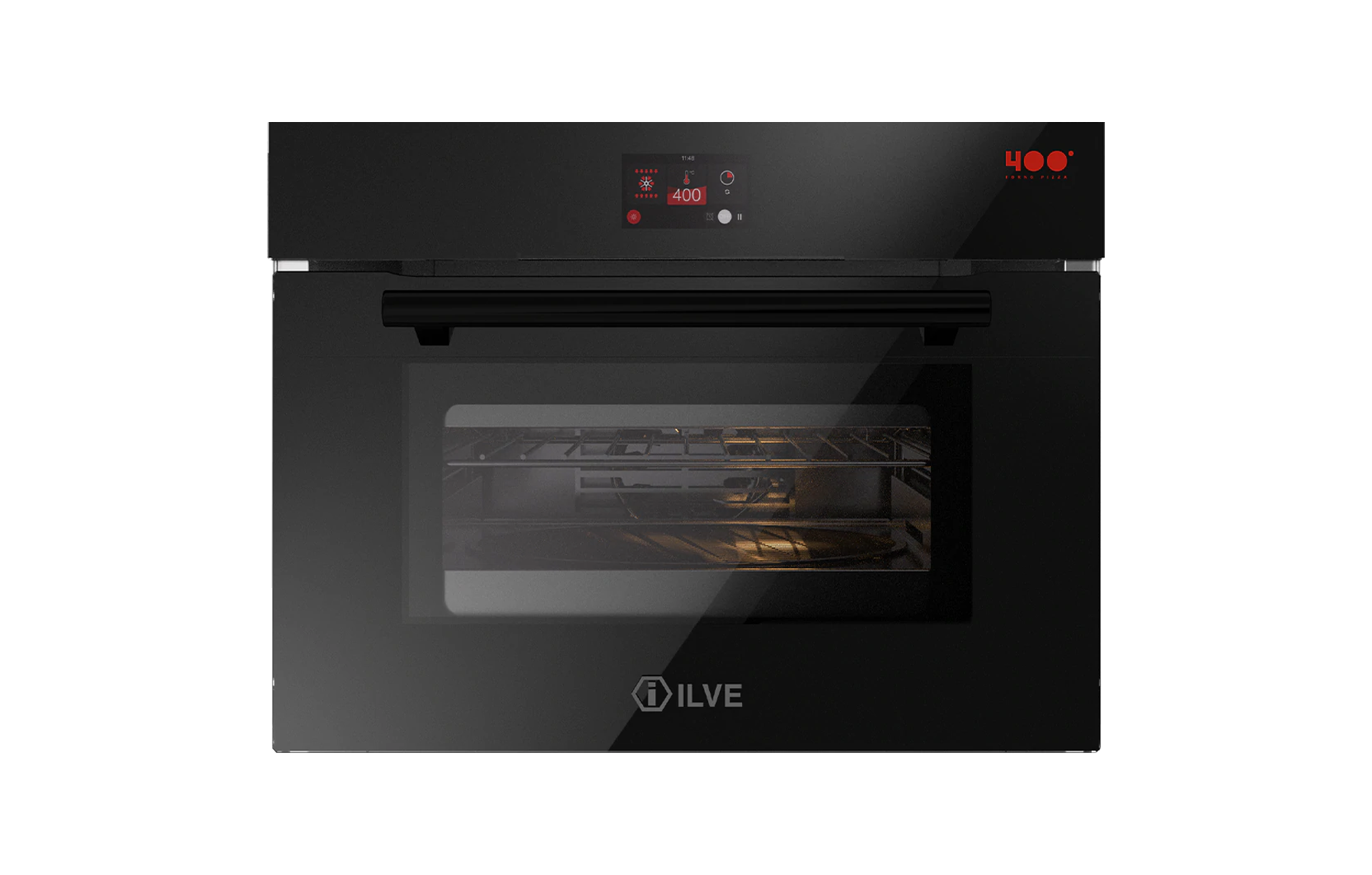 ILVE Nero Pizza Oven 645SZTCT4 60cm Builtin Ovens Rangecookers.co.uk
