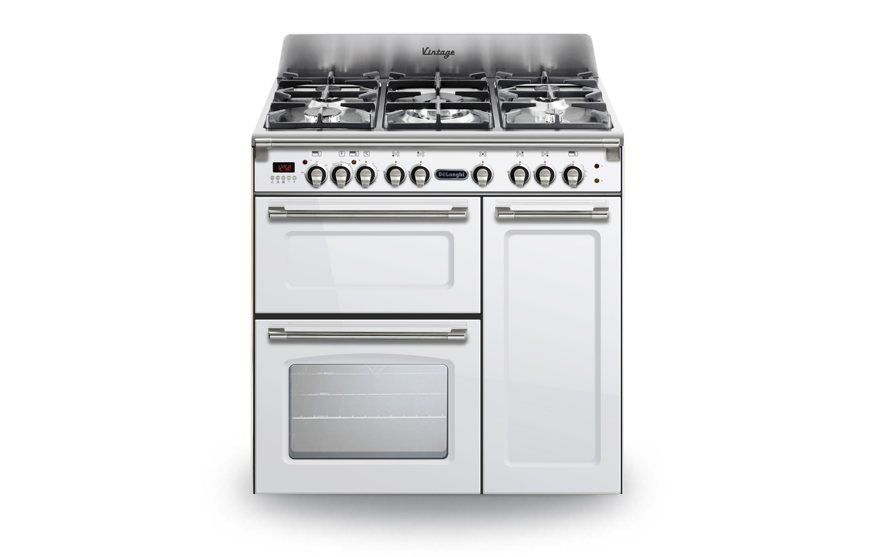 Delonghi Vintage 90df White Range Cooker Rangecookers Co Uk