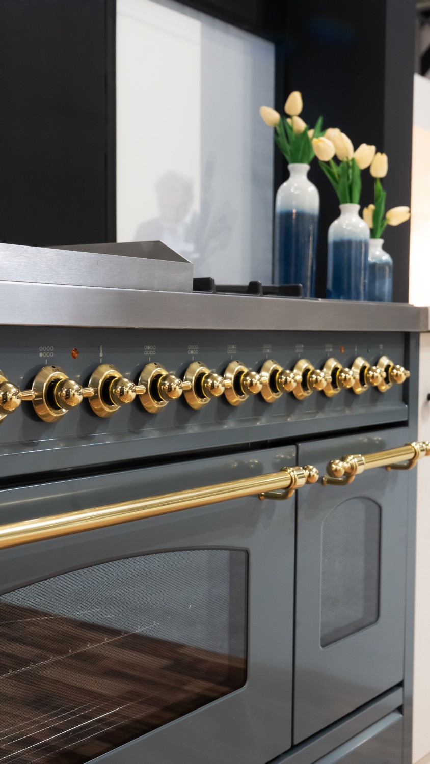 ILVE Milano 120 in Blue Grey & Brass